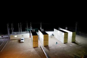Ariab Mining Company - Night-time site bird's eye view